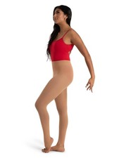 Women's Ultra Soft Stirrup Tights with Self Knit Waistband for Dance Ballet