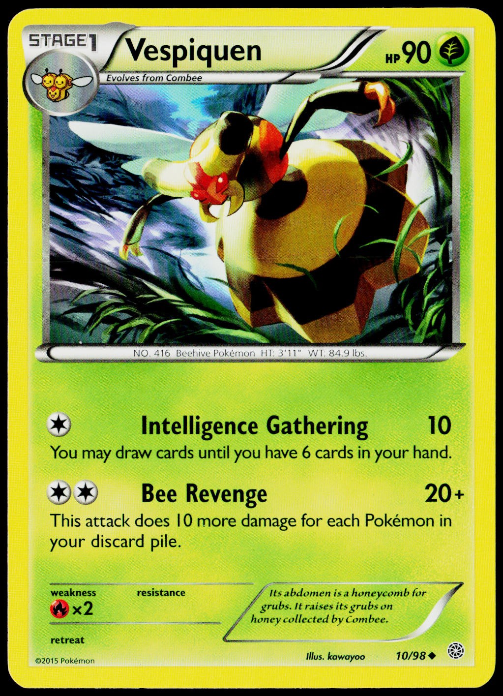 Vespiquen (10) 10/98 XY - Ancient Origins NM