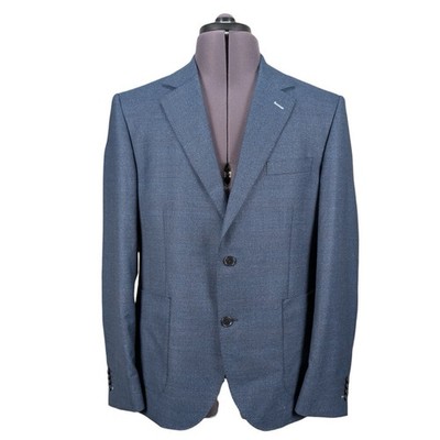 T.M. Lewin BARNSBURY Blue Wool Suit Jacket UK40R Regular Fit Business Casual New