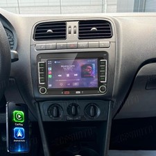 Apple Carplay 2*USB BlueTooth Autoradio GPS SWC FM Für VW Polo 6R 6C V 2009-2016