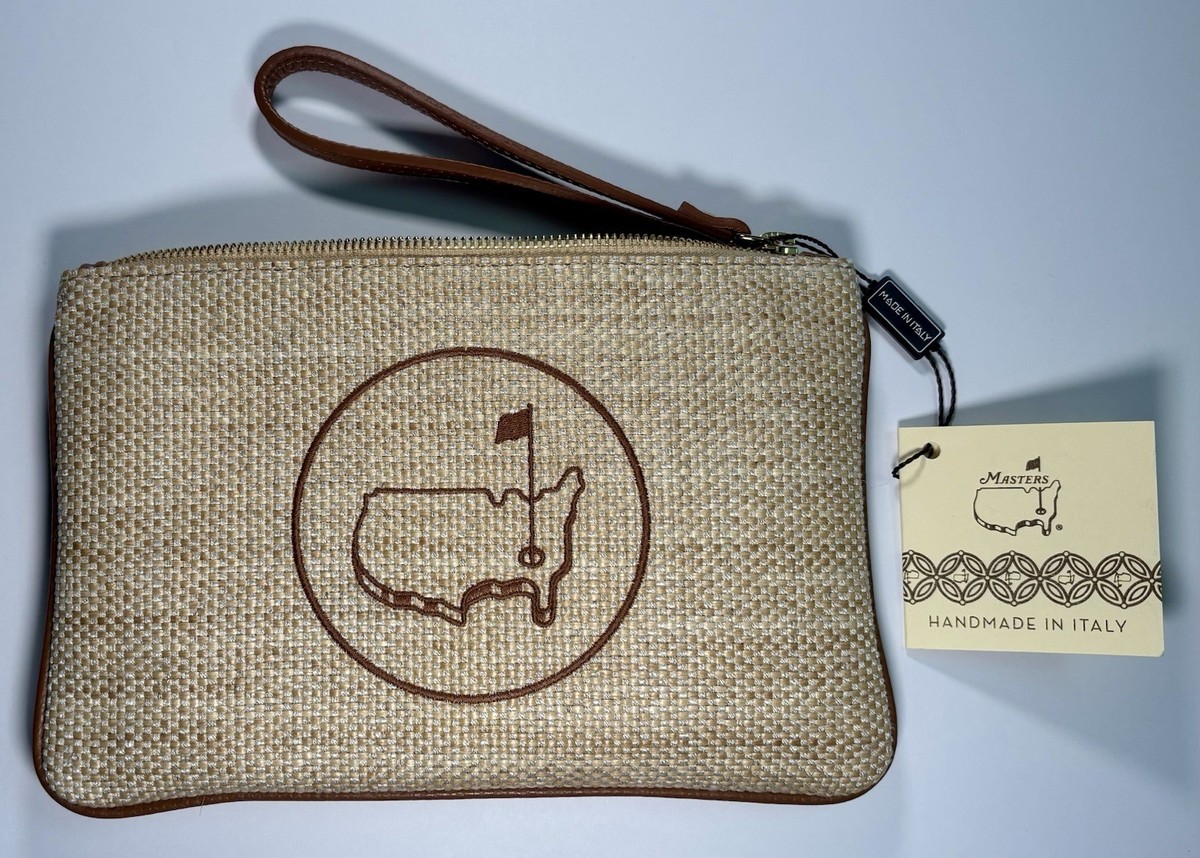 2026 Masters Tournament Ladies Clutch Bag Purse Italian Straw