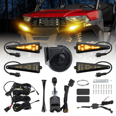 Turn Signal Street Legal Blinker Horn Kit for Kawasaki Mule 2020/2030/3010/4010