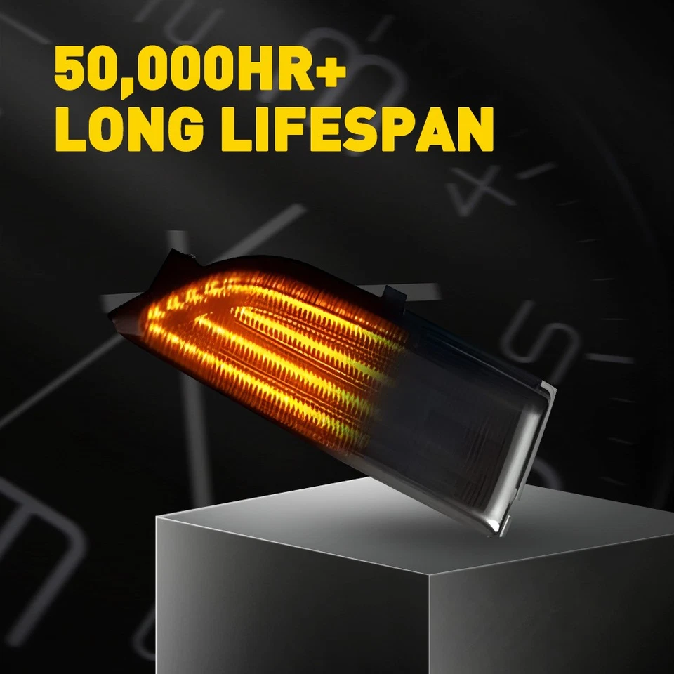 For 2019-23 Ford Ranger Lariat Sequential LED Side Mirror Turn Signal Lights 2X - Image 4 of 4