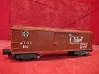 Vintage American Flyer 803 ATSF Santa Fe Boxcar, "The Chief" Knuckle Couplers