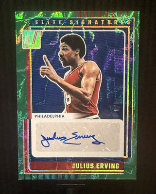  2025-26 Donruss Elite Signatures #s Match Julius Erving Auto 6/6  #ES-DRJ 