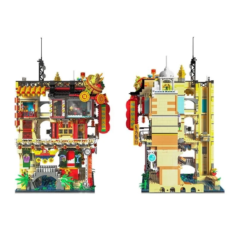🏙️ 4653pcs Bangkok Chinatown MOC City Street View Gift Model - Image 4 of 4
