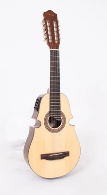 Cuatro Puerto Rico Don Jose, 10-String Acoustic/Electric, DJ-C725EQ-NT With Bag.