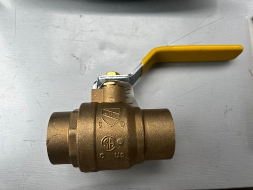 1 1/2 Inch 600 WOG Full Port Sweat (CXC) Brass Ball Valve