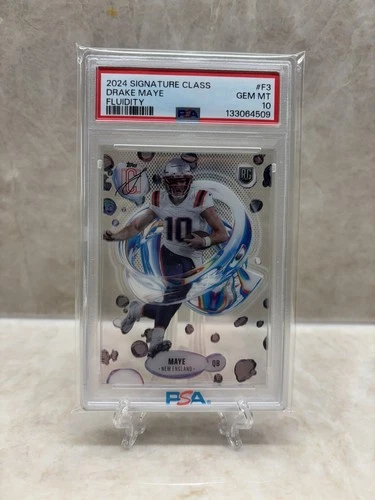 DRAKE MAYE ~ 2024 TOPPS SIGNATURE CLASS FLUIDITY #F3 ROOKIE RC ~ PSA 10 GEM MINT
