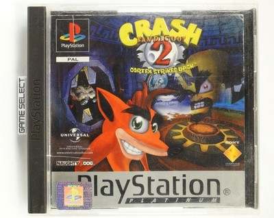 CRASH BANDICOOT 2 CORTEX STRIKES BACK PLAYSTATION PS1 PAL ITA ITALIAN ORIGINAL