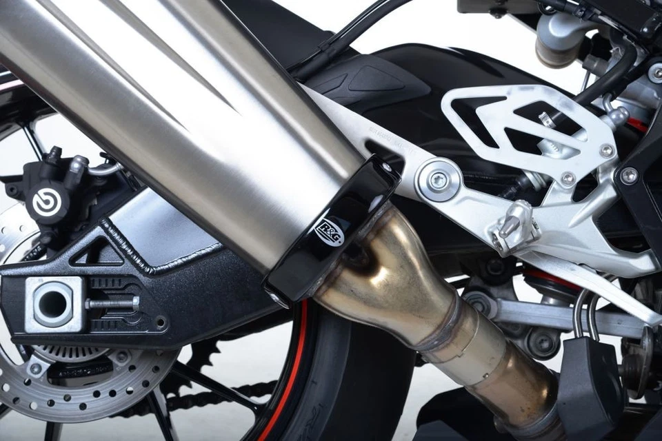 R&G Racing Black Exhaust Protector For 2015-2018 BMW S1000RR EP0026BK - Image 2 of 4