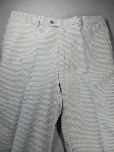 Sarar Hombres Pantalones Multicolor Rayas 36x32 Recto Vestido Pantalón Algodón Nylon - Imagen 1 de 20