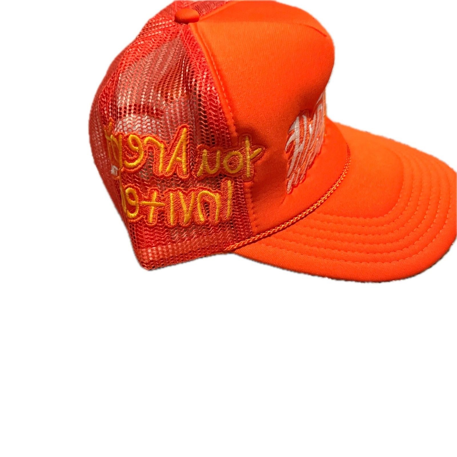 Hyde Park "Element of Fire" Trucker Hat OS NWOT Orange "You Aren't Invited" RARE