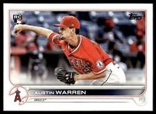 2022 Topps Austin Warren Rookie Los Angeles Angels #495