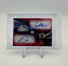 2025 Topps Star Wars Galaxy Dual Auto DR-LI Grand Admiral Thrawn & Shin Hati 2/5