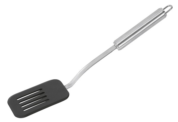 My Basics Pfannenwender Nylon 32Cm Edelstahlgriff Schwarz HitzebestäNdig-image