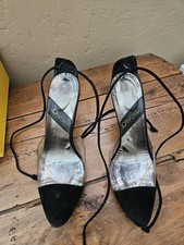 Joan and David Women's Vintage Heels Primavera Black Shoes Strappy Black Size 6M