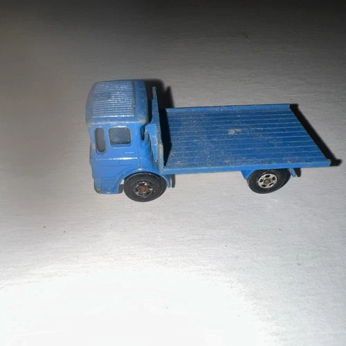 Lesney Matchbox Series No. 60 Site Hut Truck Blue Flatbed.