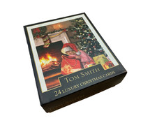 Image of Tom Smith Boxed 24 Luxury Christmas Cards with Envelopes Xmas Greeting Cards