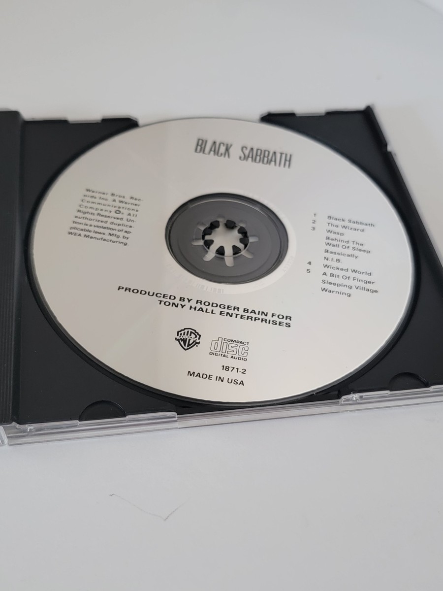 Black Sabbath Self Titled CD EARLY PRESS Warner 1871-2 Ozzy