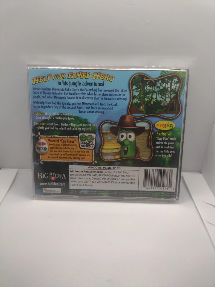 VeggieTales: Minnesota Cuke & The Coconut Apes PC CD-ROM 2003 VINTAGE Video Game - Image 2 of 4