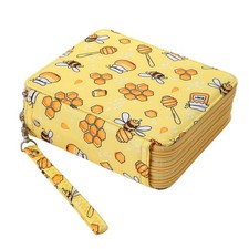 Portable Colored Printing Pattern Pencil Case Holds 72 pcs Pencils Bag Organi...