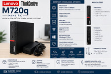 Lenovo ThinkCentre M720q Mini PC | i5-8400T | 16GB 512GB M.2 | WiFi | Computer ✅