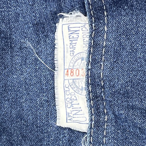 Vintage Sears Perma Prest Tri Blend Tradewear Railroad Overalls size 40x30 Union - Picture 11 of 13