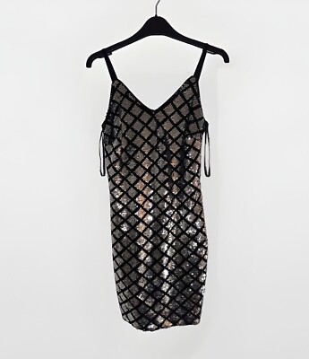 slim fit dress slacks Black Sequin Bodycon Dress – Quiz Clothing main image 0