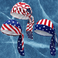 3 Pcs Do Rags Dew Rag Skull Caps for Men Bandana Beanie Hats Pirate Hats Cycling