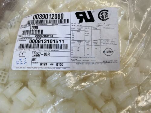 100-PCS Molex 39-01-2060 / 0039012060 Conn Housing 6POS 4.20MM