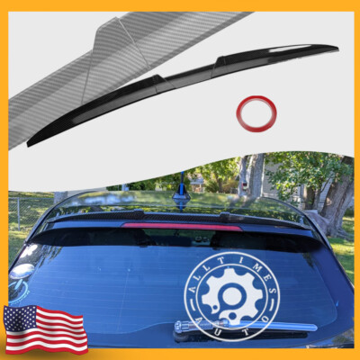 Carbon Fiber Rear Roof Trunk Spoiler Lip Tail Wing For BMW i3 Hatchback 4 Door