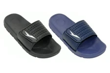 MEN'S SLIP ON SPORT SLIDE SANDALS ADJUSTABLE FLIP FLOPS SLIPPERS SHOES SIZE 8-13