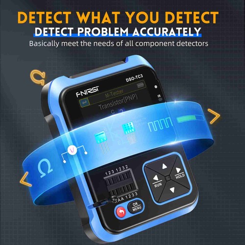 3in1 Handheld Digital Oscilloscope Signal Generator 6 Signalwellenformen 500kHz - Bild 7 von 18