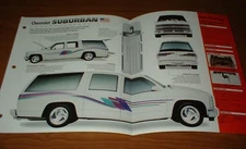 1993 Chevy Suburban Original Imp Brochure Custom Specs Info 93 92 94 95