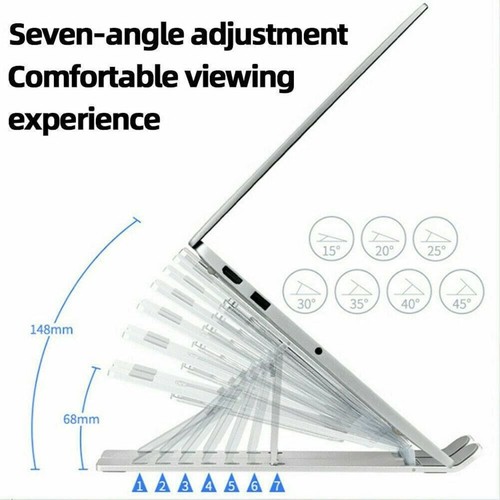 Computadora portátil portátil iPad soporte plegable multiángulo ajustable - Imagen 4 de 11