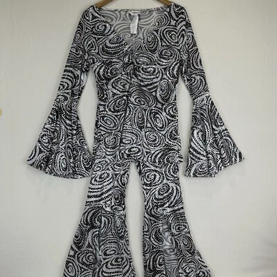 California Costumes Foxy Lady Disco Womens Halloween Costume Sz Large 70s Hippie eBay