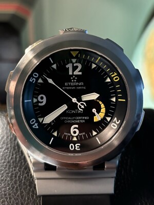 Eterna KonTiki Diver 1000M Concept Titanium 46mm +2 extra straps 