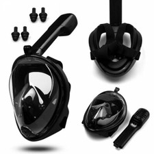 MASCHERA SUBACQUEA INTEGRALE FULL BOCCAGLIO SNORKELING GOPRO SUB IMMERSIONE MARE