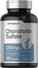 Chondroitin Sulfate 1200mg  120 Capsules  Non-GMO  Gluten Free  by Horbaach