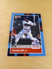 1988 Donruss #87 DONNIE HILL Chicago White Sox Baseball Card, 2nd Base, IF. (NM)