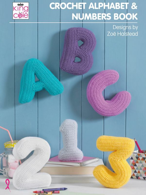 King Cole Crochet Alphabet & Numbers Book Knitting Crochet Patterns
