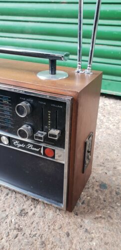 Vintage Rare KOYO Japanese made Transistor Radio KTR 1663 Wood case Good works - Picture 5 of 9