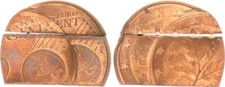 BRD 5 Cent Fehlpr&auml;gung / Mehrfachpr&auml;gung o.Jahr 97390