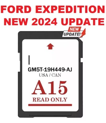 Ford EXPEDITION MAP UPDATE A15 Sync2 SD Card Navigation 2024 US/CAN GPS