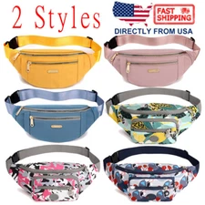 Women Fanny Pack Belt Waist Bag Cross Body Sling Shoulder Travel Sport Pouch Bag