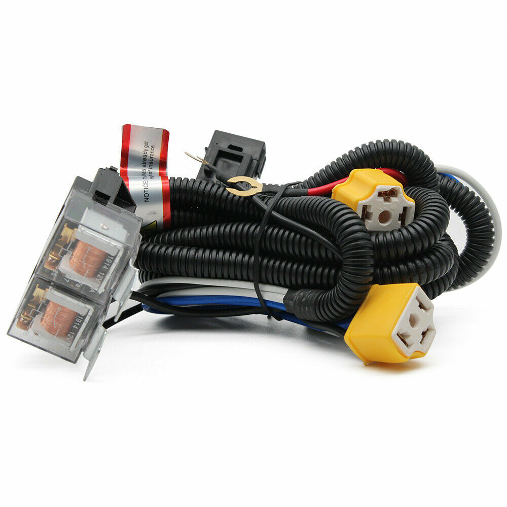 H4 Bi-LED Headlight Conversion Kit with Ceramic Sockets & Relay Harness