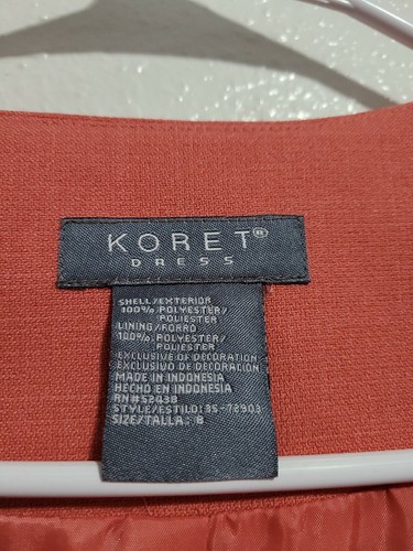 MWT KORET Women's Jacket 3/4 Sleeve Round Neck Open Front Shoulder Pads.Size 8 - Picture 11 of 12