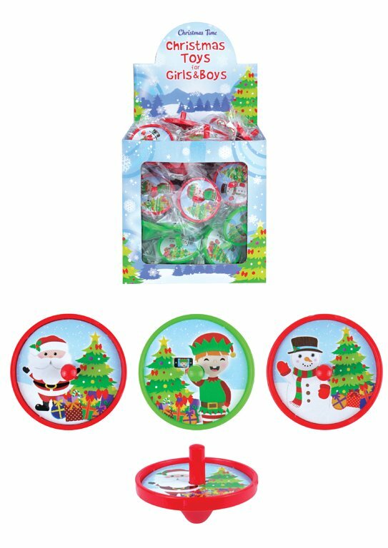 Christmas Spinning Tops 4cm