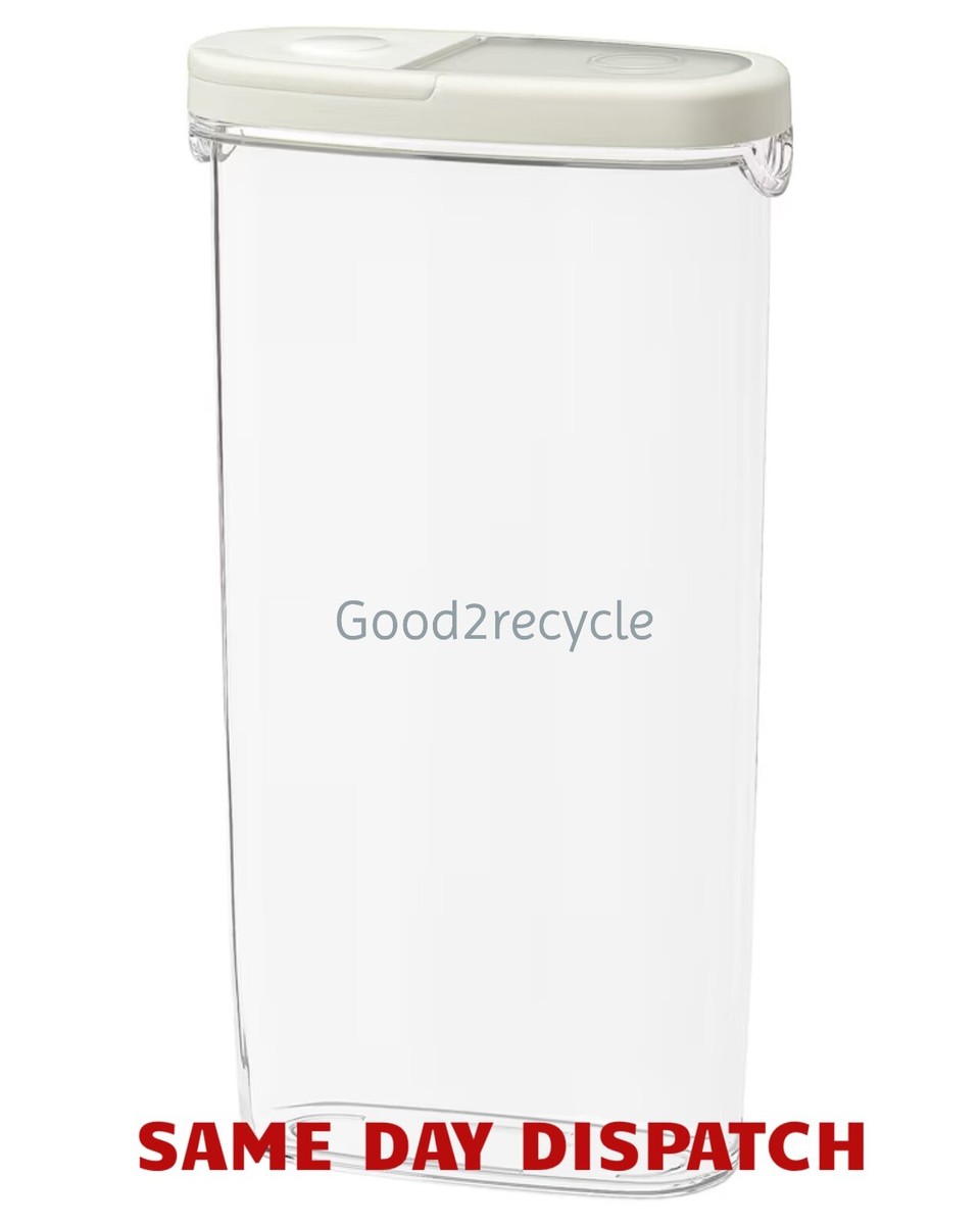 IKEA 365+ Tall Clear Cereal Dry Food Container &Lid Jar Kitchen